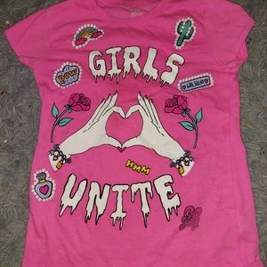 Girls unite shirt(pink)